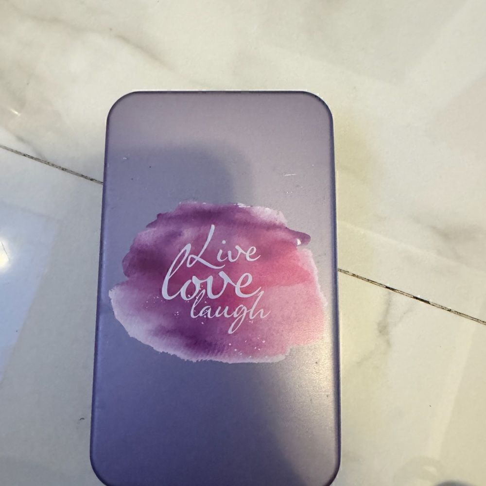 Purple Make-up box with brushes #16